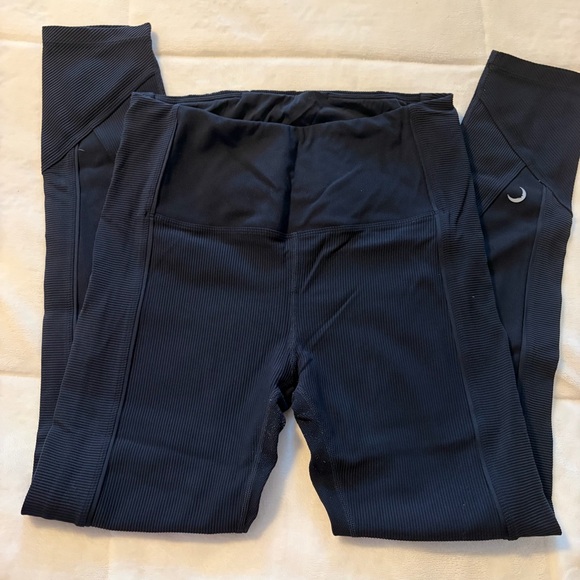 ZYIA Active Black Ribbed Premium 7/8 Leggings - Picture 2 of 6